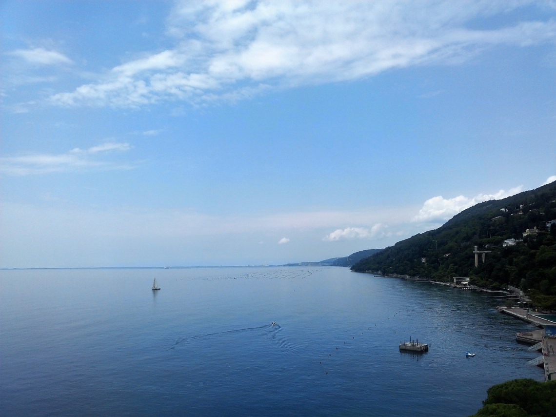 view from conference center in Trieste