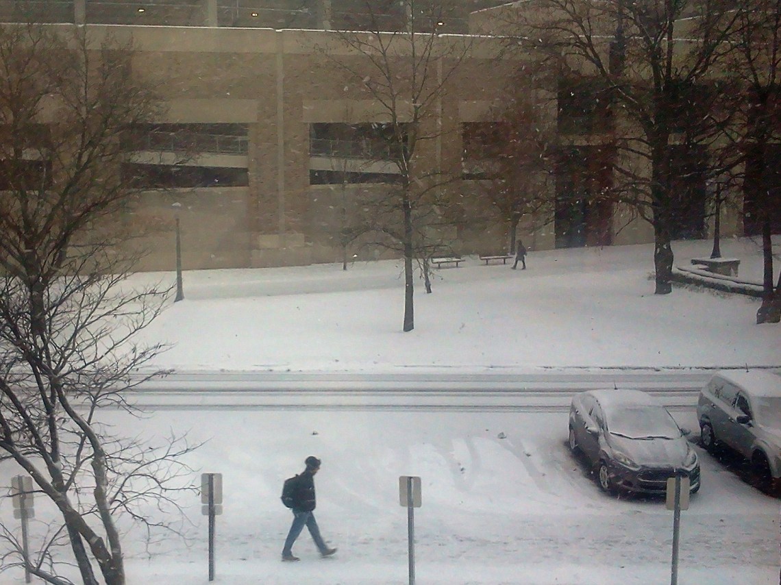 Notre Dame snowstorm
